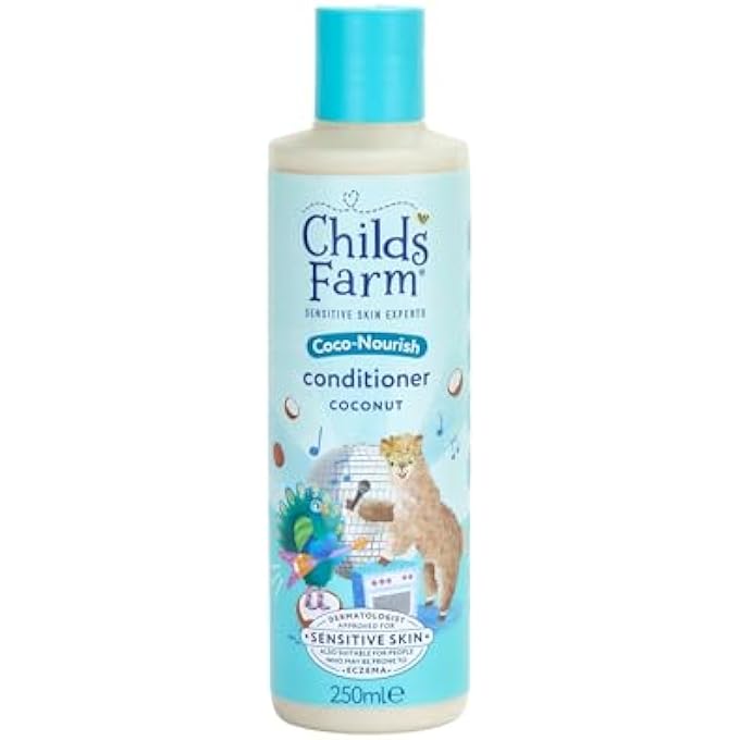 Childs Farm KIDS CONDITIONER FOR CURLY, DRY HAIR, COCO- NOURISH CONDITIONER, CONTAINS WONDERFUL FRAGRANCE WHICH DOESNÂ€™T IRRITATE SENSITIVE SKIN, 250 ML - SINGLE - Image 2